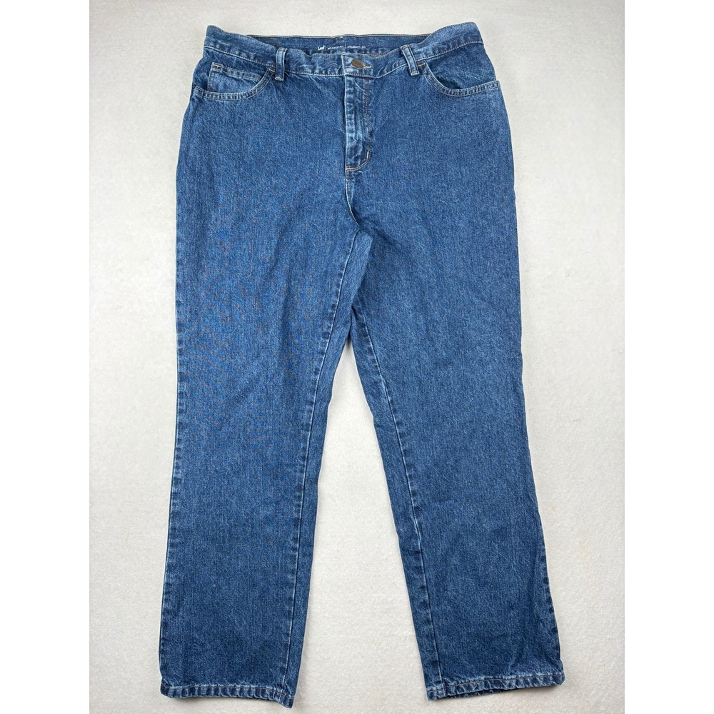 Lee Straight Leg Jeans Womens 12 Short Relaxed Fit Classic Denim